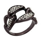Stylish Women's Ring with Crystals, Ideal for Vacation Style Jewelry Enthusiasts