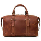 VacationGrabs vacation style leather bag with sturdy handles and adjustable shoulder strap for travel