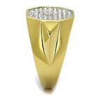 Stylish gold vacation style rings for men with a diamond-like design for a trendy look