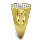 Stylish gold vacation style rings for men with a diamond-like design for a trendy look