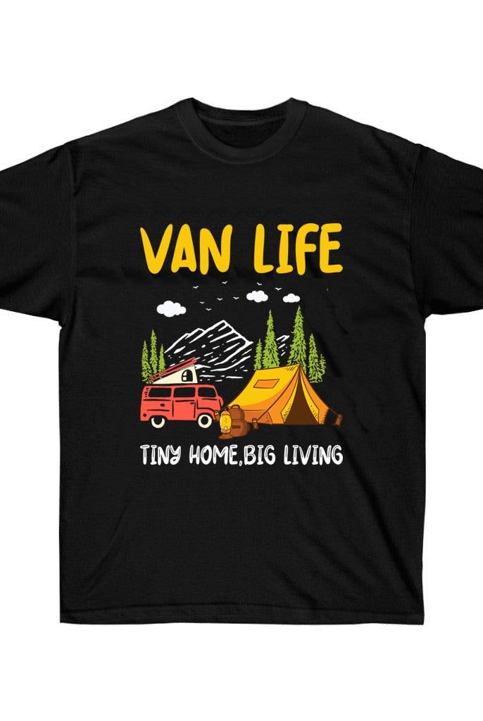 Outdoor Grabs Van Life Tiny Home Big Living Camping T-Shirt Outdoor Wear