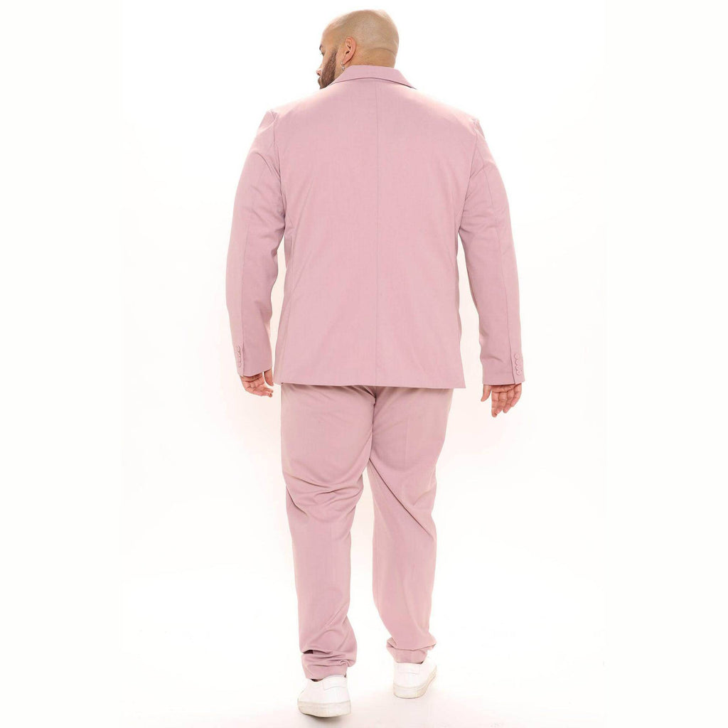 Men's Vacation Style Jacket by Fashion Nova in light pink with a tailored fit for a stylish summer look