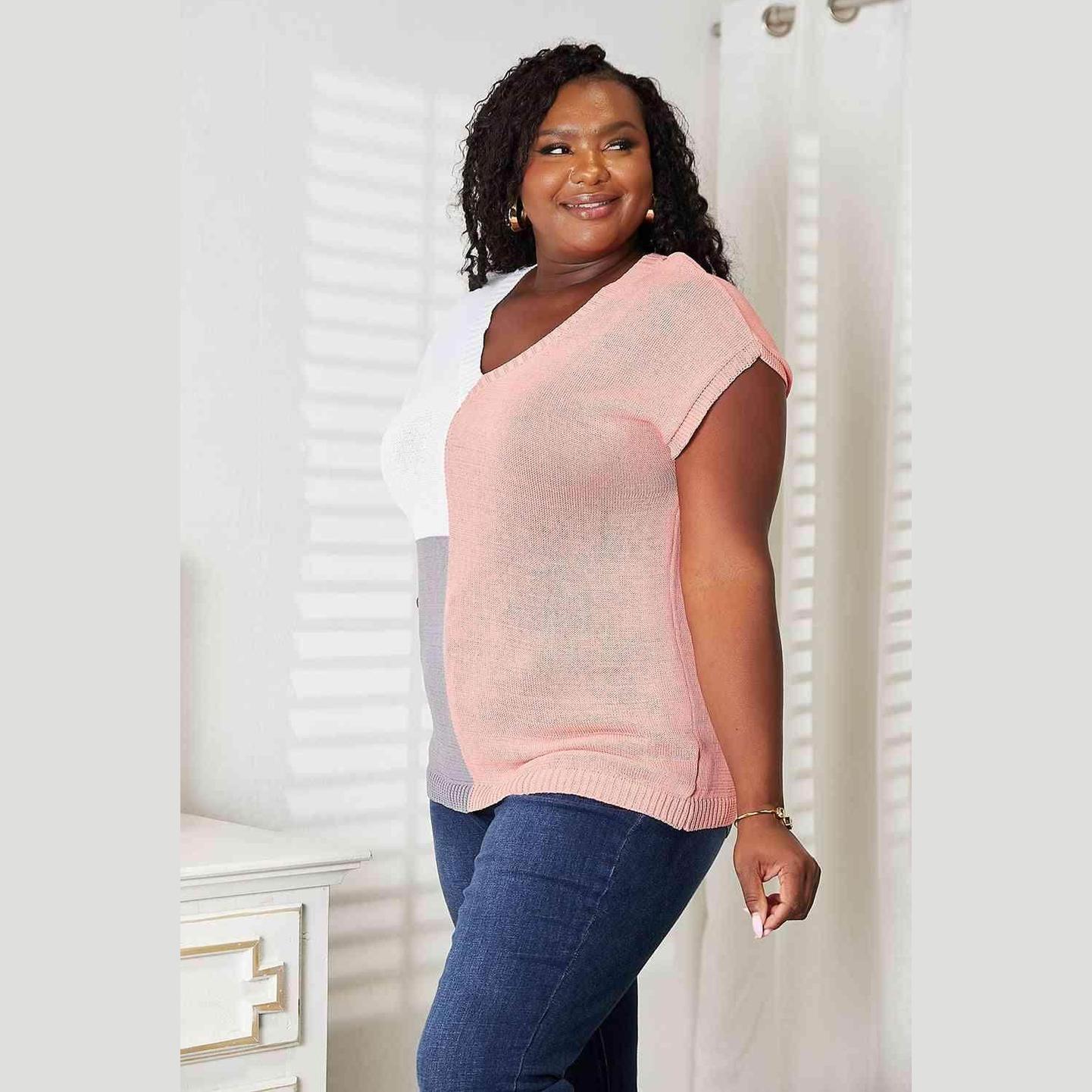 Trendsi stylish summer knitwear in pastel colors, short sleeve design for casual wear