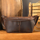 Vintage leather waist bag by VacationGrabs with a stylish design for versatile everyday use