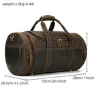 Luggage & Bags - Duffel Vintage Style Leather Duffle Bags Traveling Weekender Bags