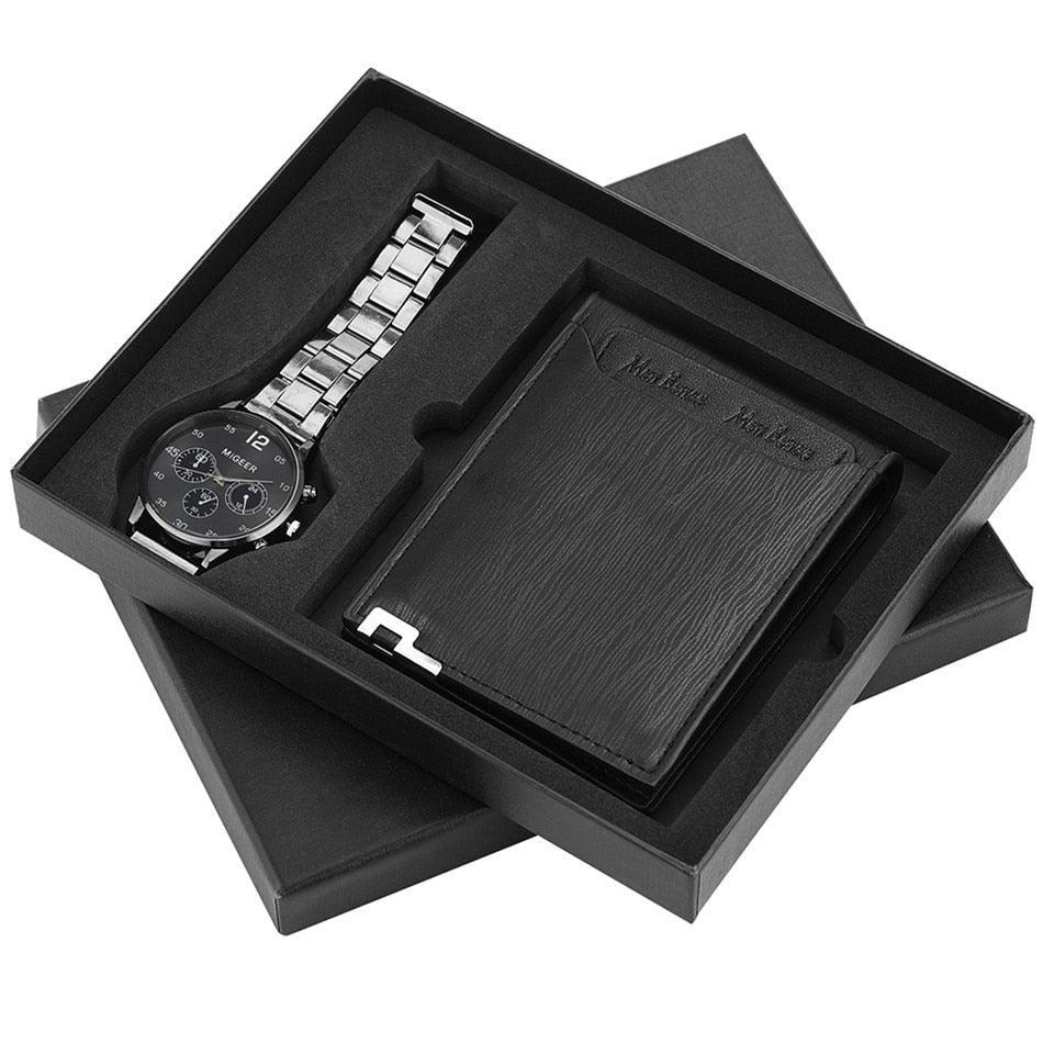 Men's Jewelry - Watches Watch And Wallet Gift Sets For Men Quartz Wristwatch