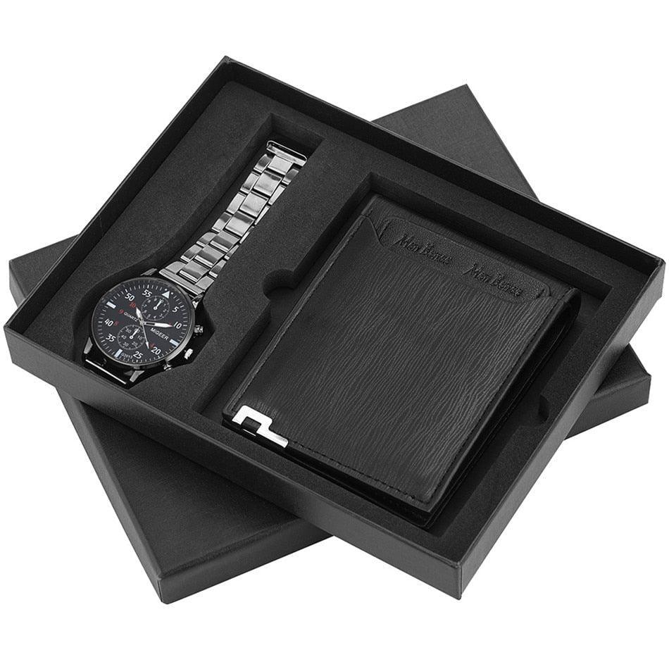 Men's Jewelry - Watches Watch And Wallet Gift Sets For Men Quartz Wristwatch