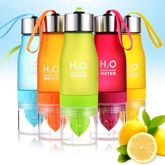 Travel Essentials Water Bottle H2O Fruit Infuser Drink Outdoor Sport 20 Oz