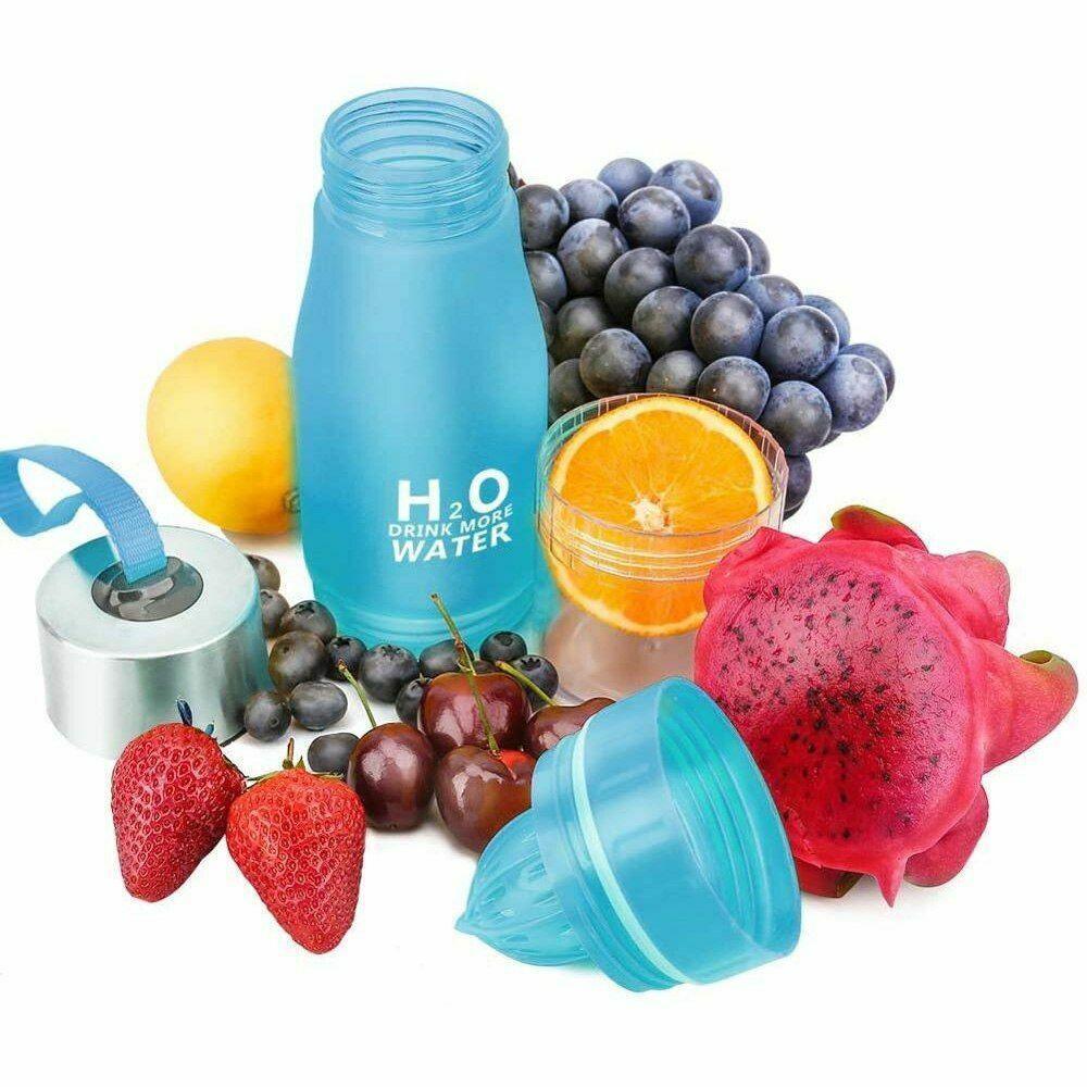 Travel Essentials Water Bottle H2O Fruit Infuser Drink Outdoor Sport 20 Oz