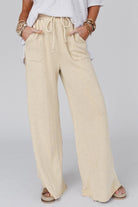 Women's Activewear Wide Leg Pocketed Pants