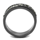 Women's Jewelry - Rings Women Light Black Stainless Steel Synthetic Crystal Rings