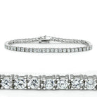 Women's Jewelry - Bracelets Women's Bracelets 46905 - Rhodium Brass Bracelet with AAA Grade CZ in Clear