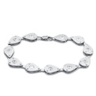 Women's Jewelry - Bracelets Women's Bracelets - LO2014 - Matte Rhodium & Rhodium Brass Bracelet with AAA Grade CZ in Clear
