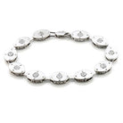 Women's Jewelry - Bracelets Women's Bracelets - LO581 - Matte Rhodium & Rhodium Brass Bracelet with AAA Grade CZ in Clear
