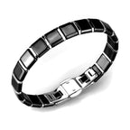 Stylish fashion jewelry bracelet for vacation featuring sleek black and silver design
