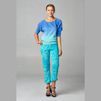 Women's French Terry Long Sleeve Dip Dye Screened - VacationGrabs