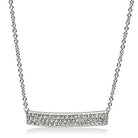 Women's Jewelry - Necklaces Women's Jewelry Style No. 3W079 - Rhodium Brass Necklace