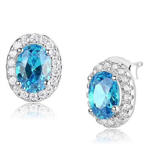 Women's Jewelry - Earrings Women's Jewelry Style No. 3W1369 - Rhodium 925 Sterling Silver Earrings