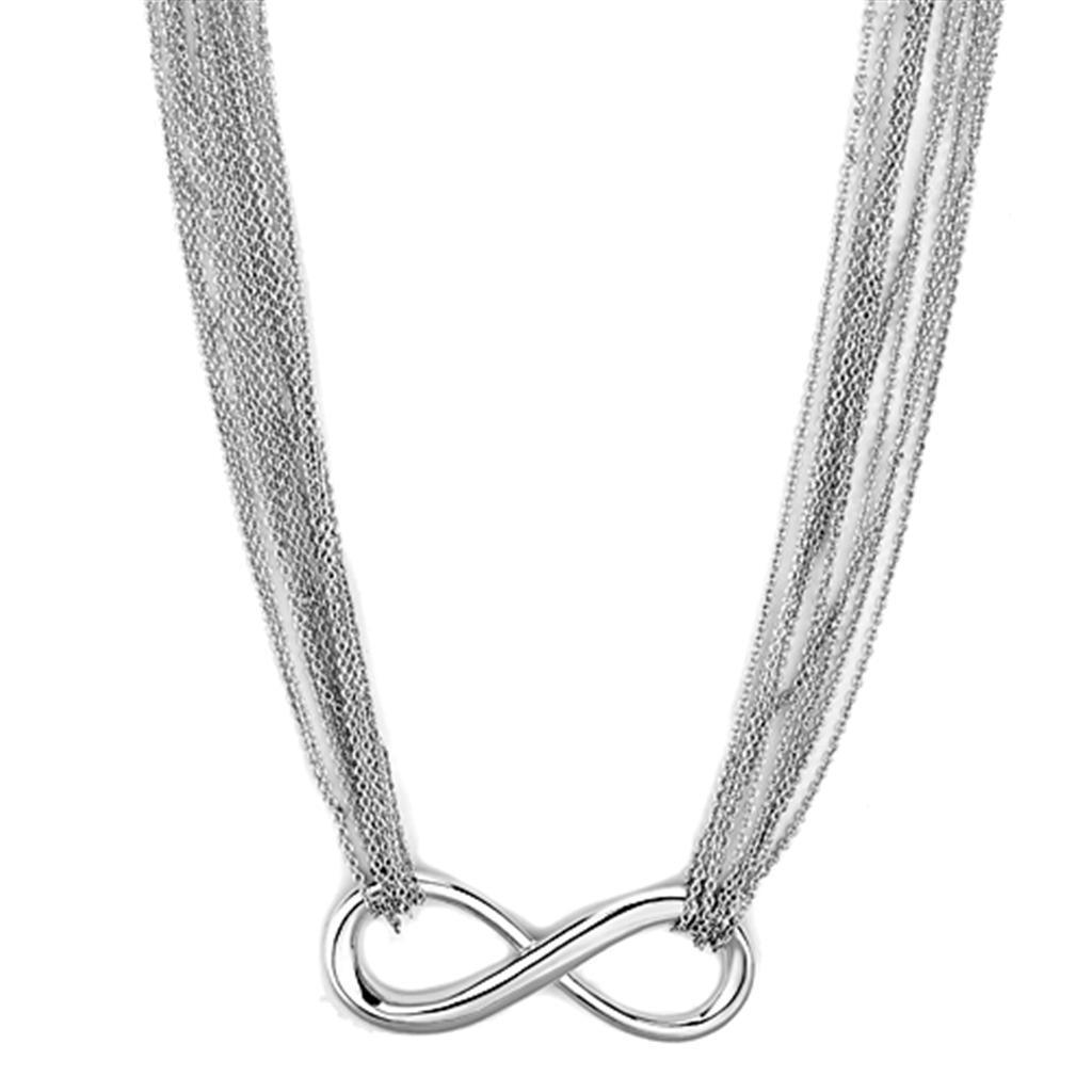Women's Jewelry - Necklaces Women's Jewelry Style No. 3W412 - Rhodium Brass Necklace