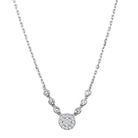 Women's Jewelry - Necklaces Women's Jewelry Style No. 3W417 - Rhodium Brass Necklace