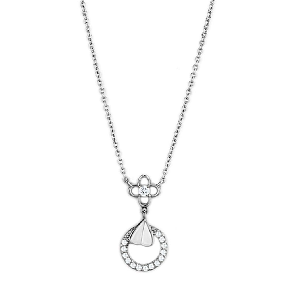 Women's Jewelry - Necklaces Women's Jewelry Style No. 3W419 - Rhodium Brass Necklace