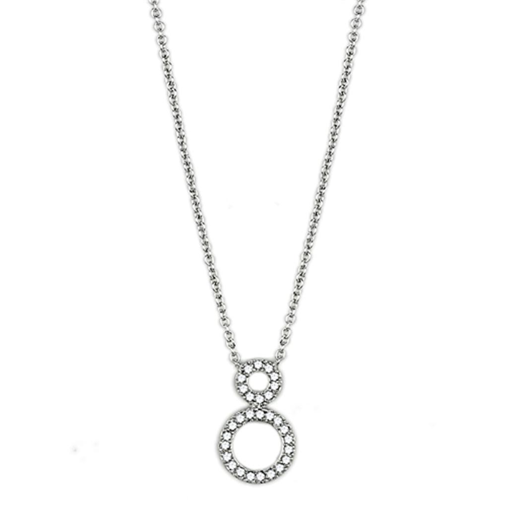 Women's Jewelry - Necklaces Women's Jewelry Style No. 3W421 - Rhodium Brass Necklace