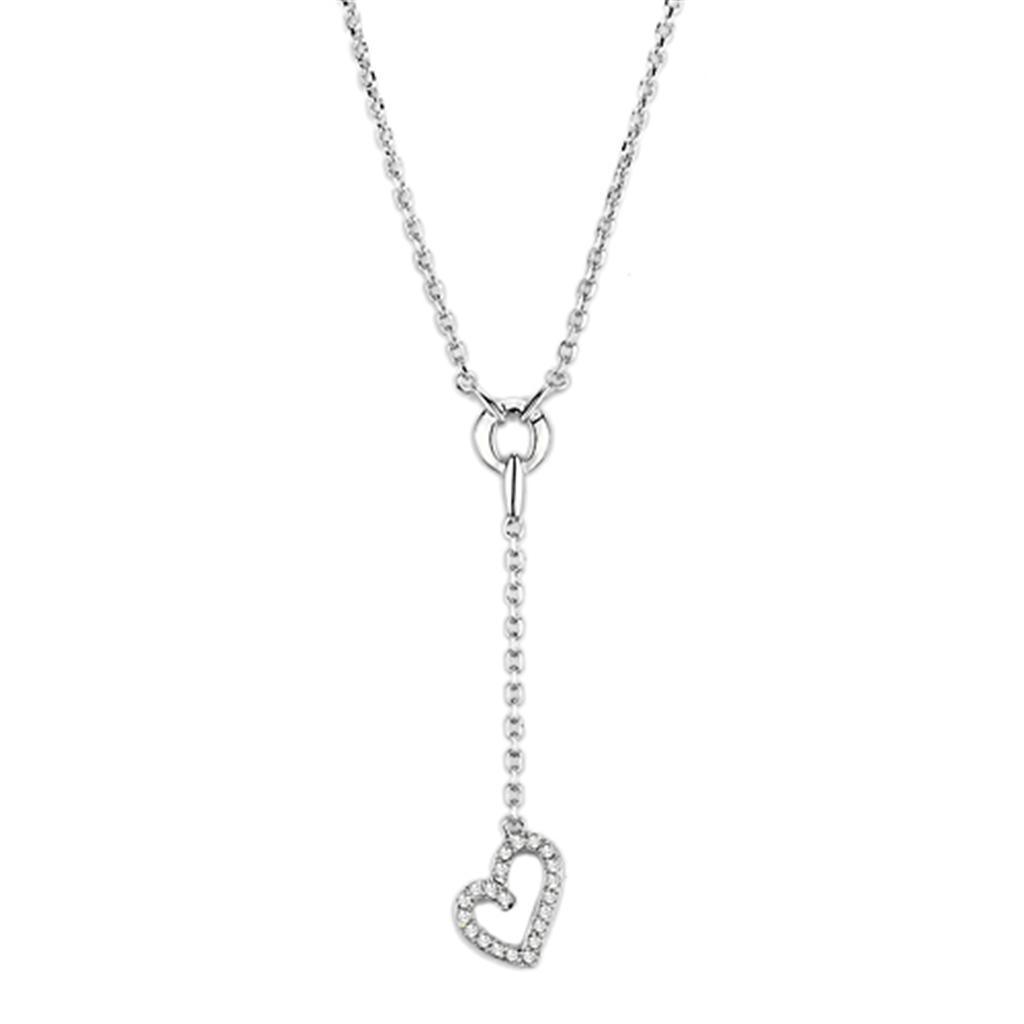 Women's Jewelry - Necklaces Women's Jewelry Style No. 3W425 - Rhodium Brass Necklace