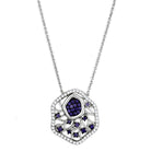 Women's Jewelry - Necklaces Women's Jewelry Style No. 3W438 - Rhodium + Ruthenium Brass Necklace
