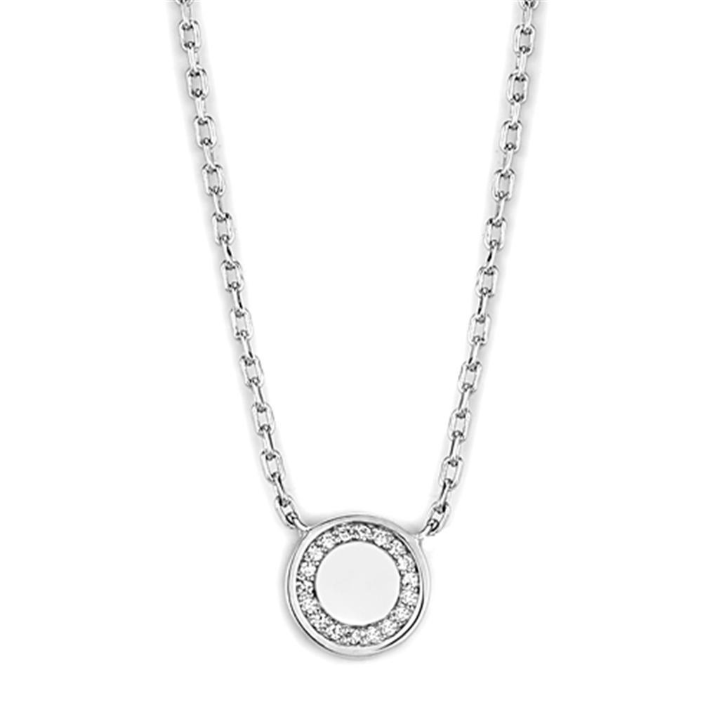 Women's Jewelry - Necklaces Women's Jewelry Style No. 3W447 - Rhodium Brass Necklace
