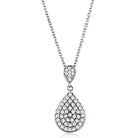 Women's Jewelry - Necklaces Women's Jewelry Style No. 3W720 - Rhodium Brass Necklace