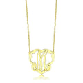 VacationGrabs personalized gold letter necklace featuring an elegant monogram design for a stylish look