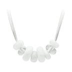 Women's White Beaded Necklace Style VL024 - VacationGrabs
