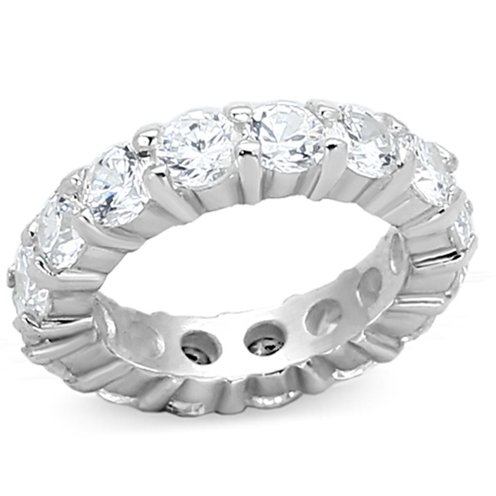 Women's Jewelry - Rings Women's Rings - LOAS932 - Silver 925 Sterling Silver Ring with AAA Grade CZ in Clear
