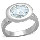 Women's Jewelry - Rings Women's Rings - LOS750 - Silver 925 Sterling Silver Ring with AAA Grade CZ in Clear