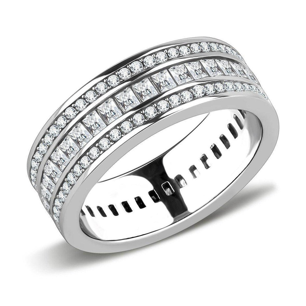 Women's Rings - TK3435 - High polished (no plating) - VacationGrabs