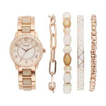 Women's Rose Gold Watch Set - VacationGrabs