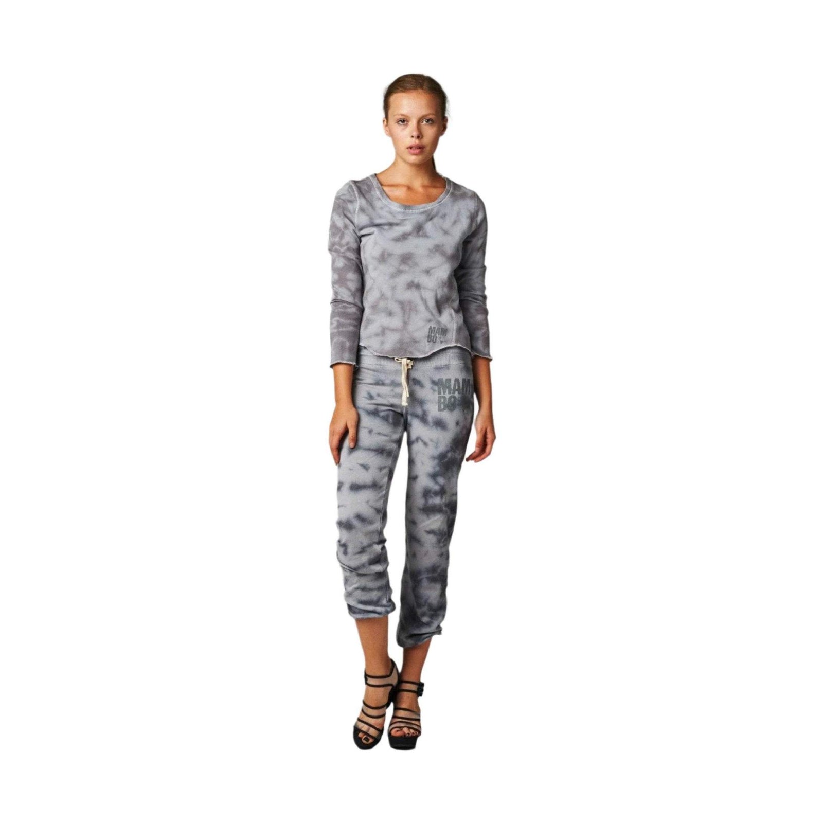 Women's Tie Dye French Terry Long Sleeve Screened - VacationGrabs