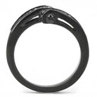 Women's Jewelry - Rings Women Stainless Steel Synthetic Crystal Rings Black Clear