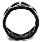 Women's Jewelry - Rings Women Stainless Steel Synthetic Crystal Rings Black Peace