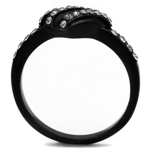 Women's Jewelry - Rings Women Stainless Steel Synthetic Crystal Rings Clear Licorice