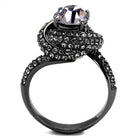 Women's Jewelry - Rings Women Stainless Steel Synthetic Crystal Rings Light Amethyst