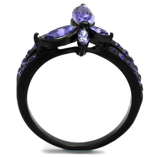Women's Jewelry - Rings Women Stainless Steel Synthetic Crystal Rings Tanzanite