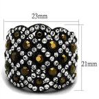 Stunning black womens crystal rings with intricate design and shimmering stones for elegant style