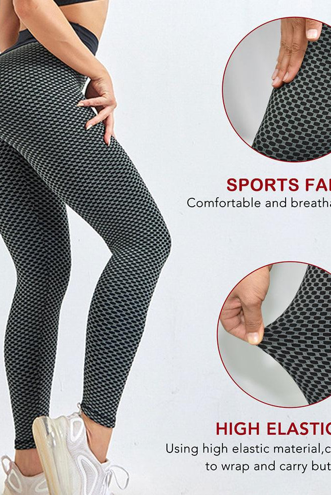 Women's Activewear Womens High Waist Honeycomb Workout Leggings Yoga Pants