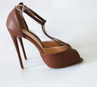 Women's Shoes - Heels Womens Peep Toe Stiletto High Heels Leopard Black Pink Brown...