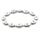 Stunning women's rhodium bracelet featuring sparkling crystals for elegant accessorizing