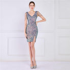 Women's Special Occasion Wear Womens Sequin Party Bodycon Dress Sexy Beading Evening Dress