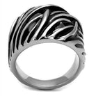 Stylish woven epoxy rings for men with a bold design and glossy finish